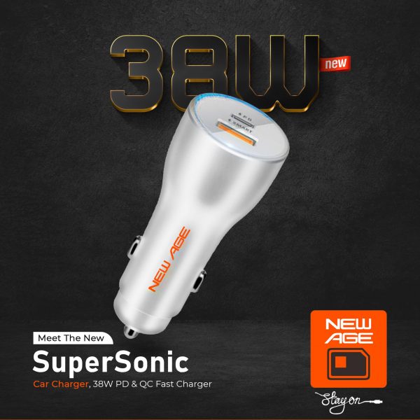 SuperSonic PD Car Charger (38W)
